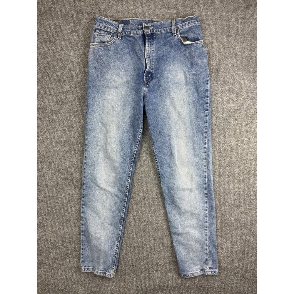 Levis 550 Jeans Mens Blue Light Wash Relaxed Fit Tapered Leg Denim Classic